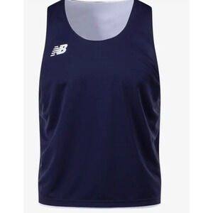 New Balance Reversible Mesh Jersey Blue Navy White Size S/M Football Soccer